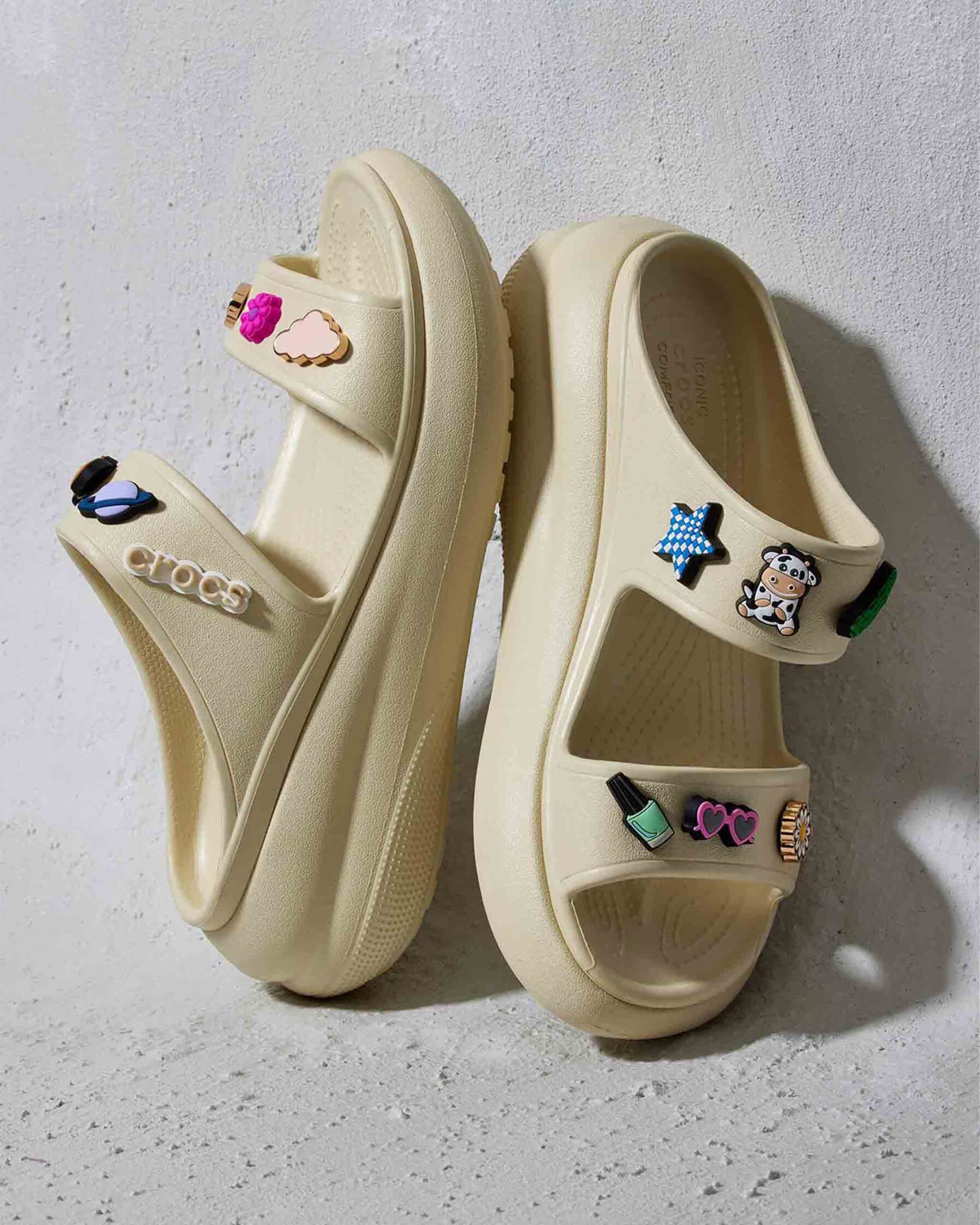 These are Crocs sandals