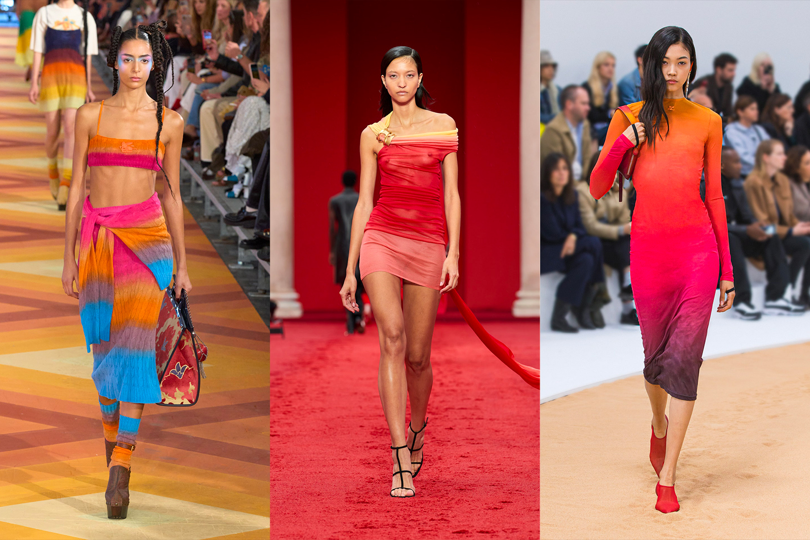 Etro, Ferragamo, Courrèges Spring Summer 2023 shows