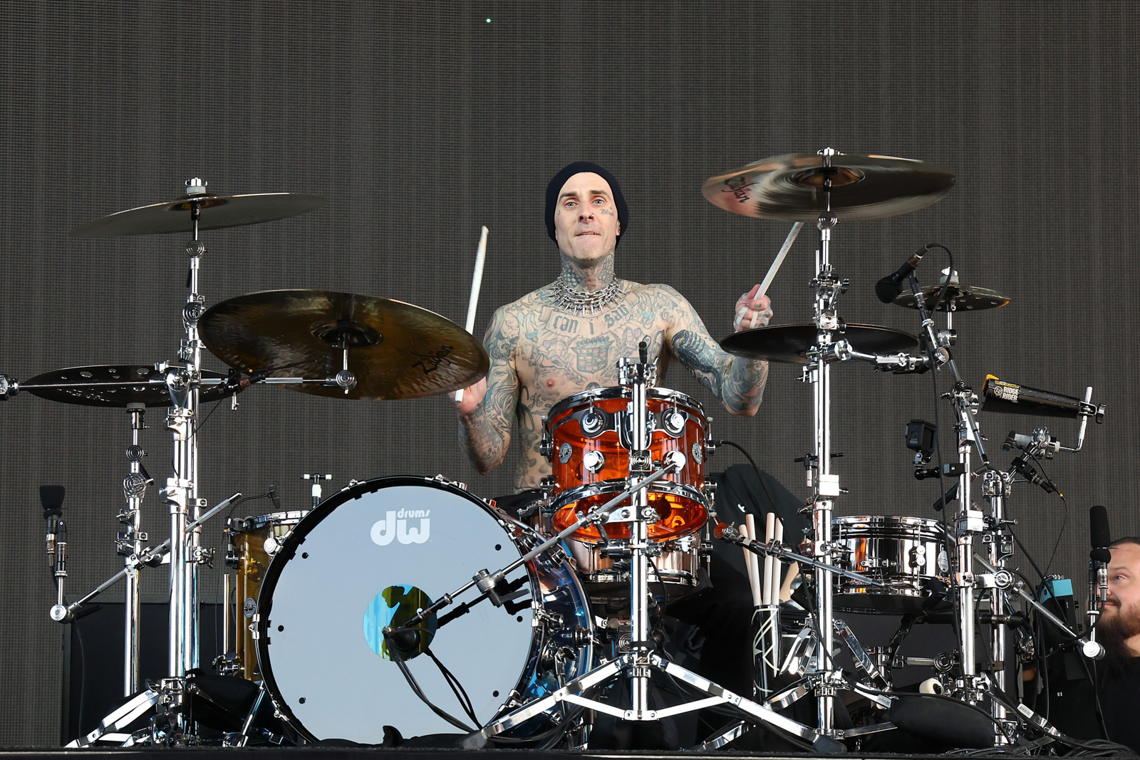 Travis Barker of Blink-182 Coachella 2023