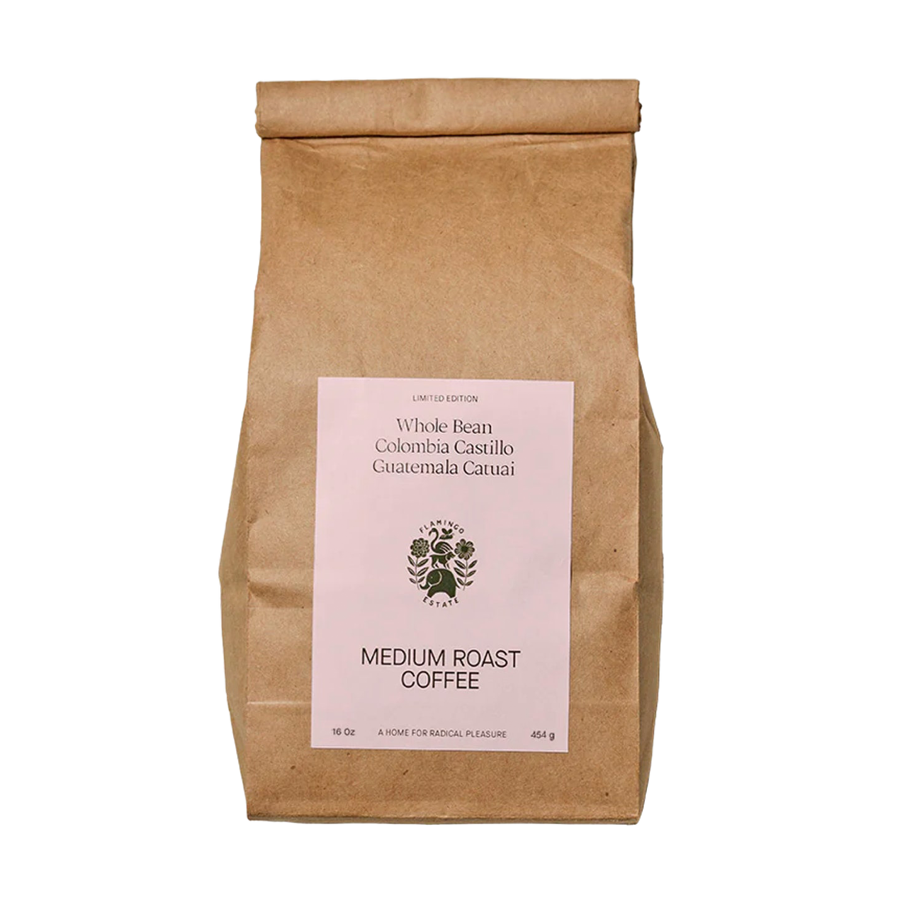 Flamingo Estate medium roast whole bean coffee