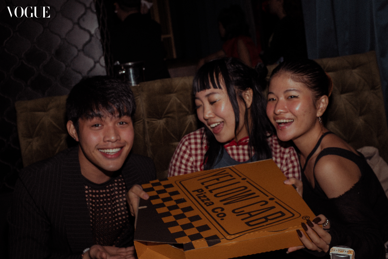 Elijah Canlas, ena mori, and Eezh Arcangel Vogue Philippines Young Blood Party