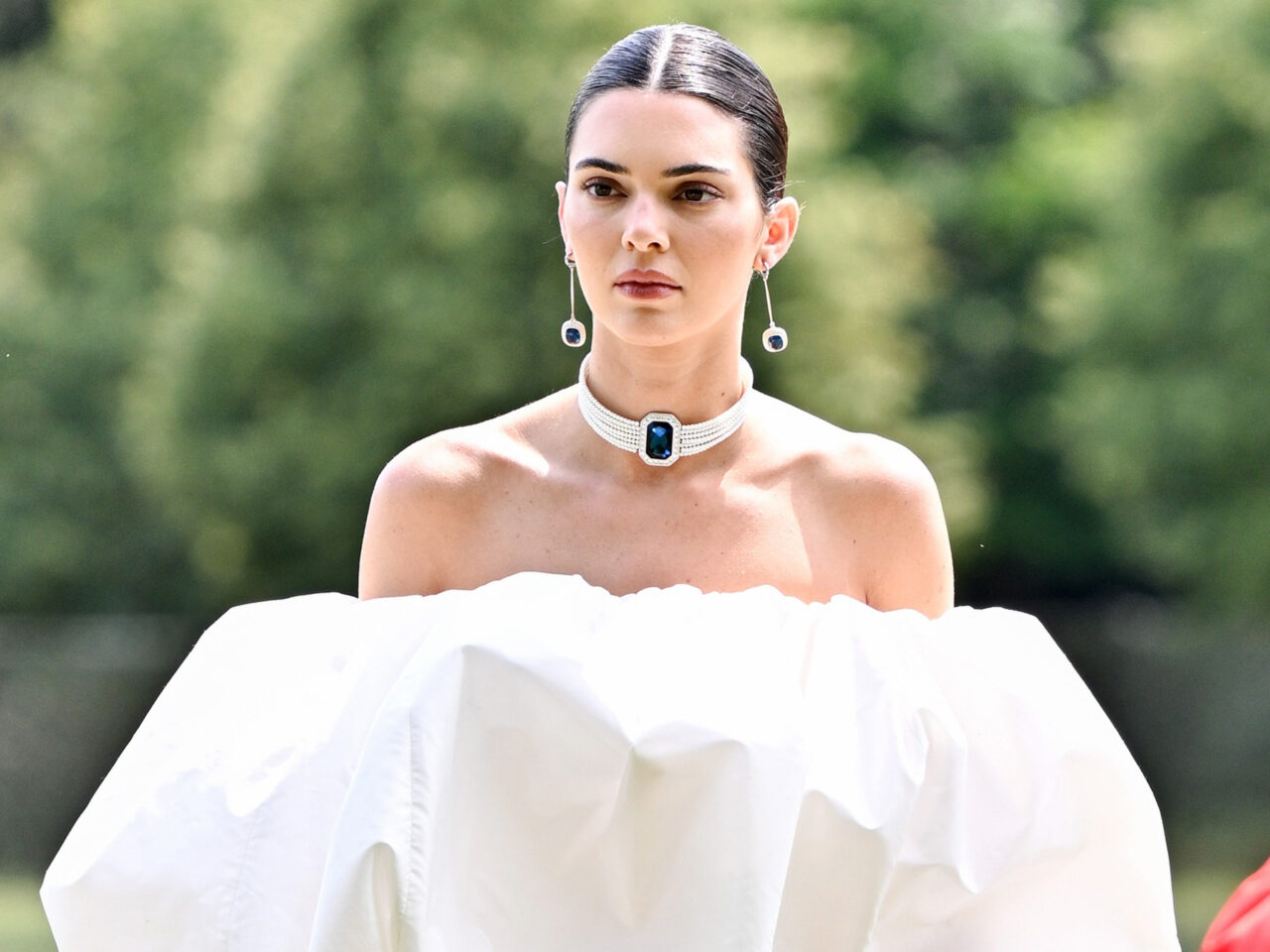 Kendall Jenner at the Jacquemus spring/summer 2024 show.