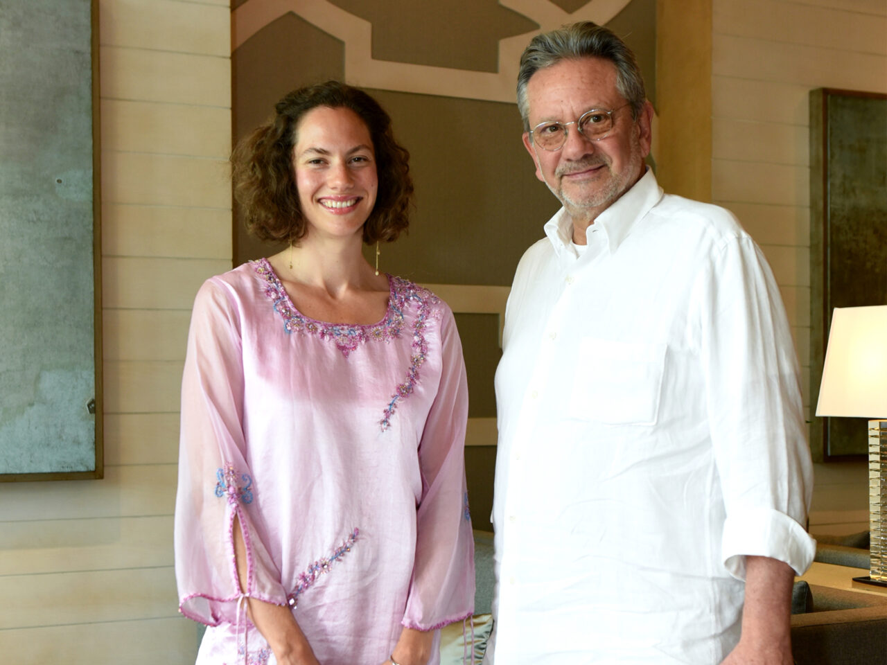Sean and Emma Ferrer at Vogue Mystery Brunch July 2023