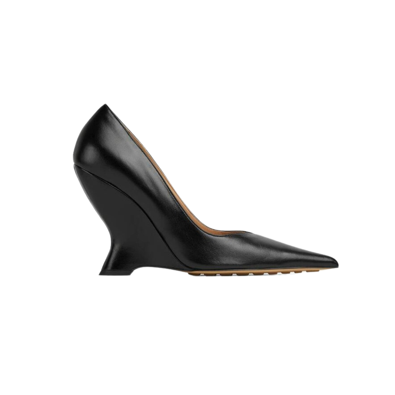 Bottega Veneta leather wedge pumps