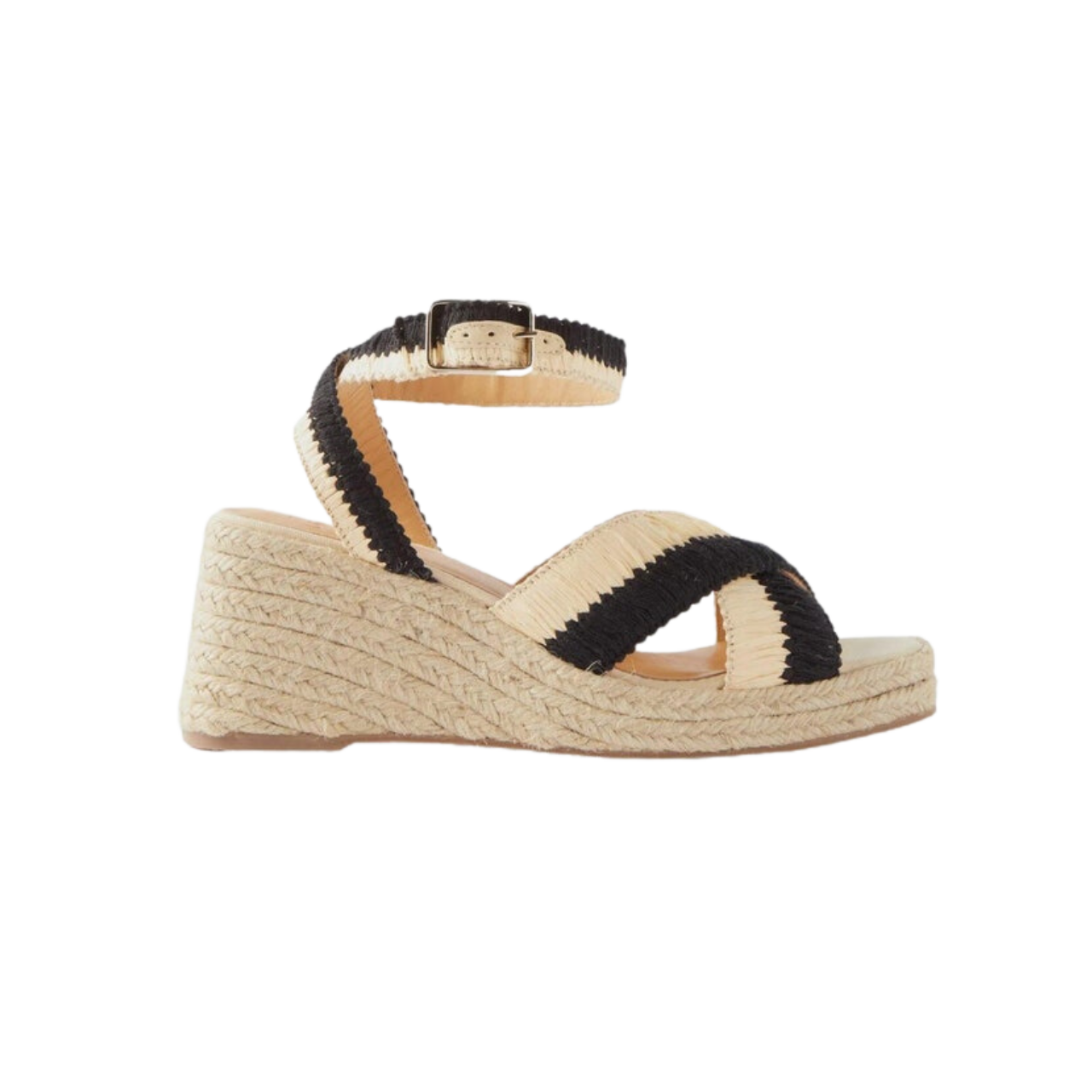 Castañer Tatiana 80 raffia wedge sandals