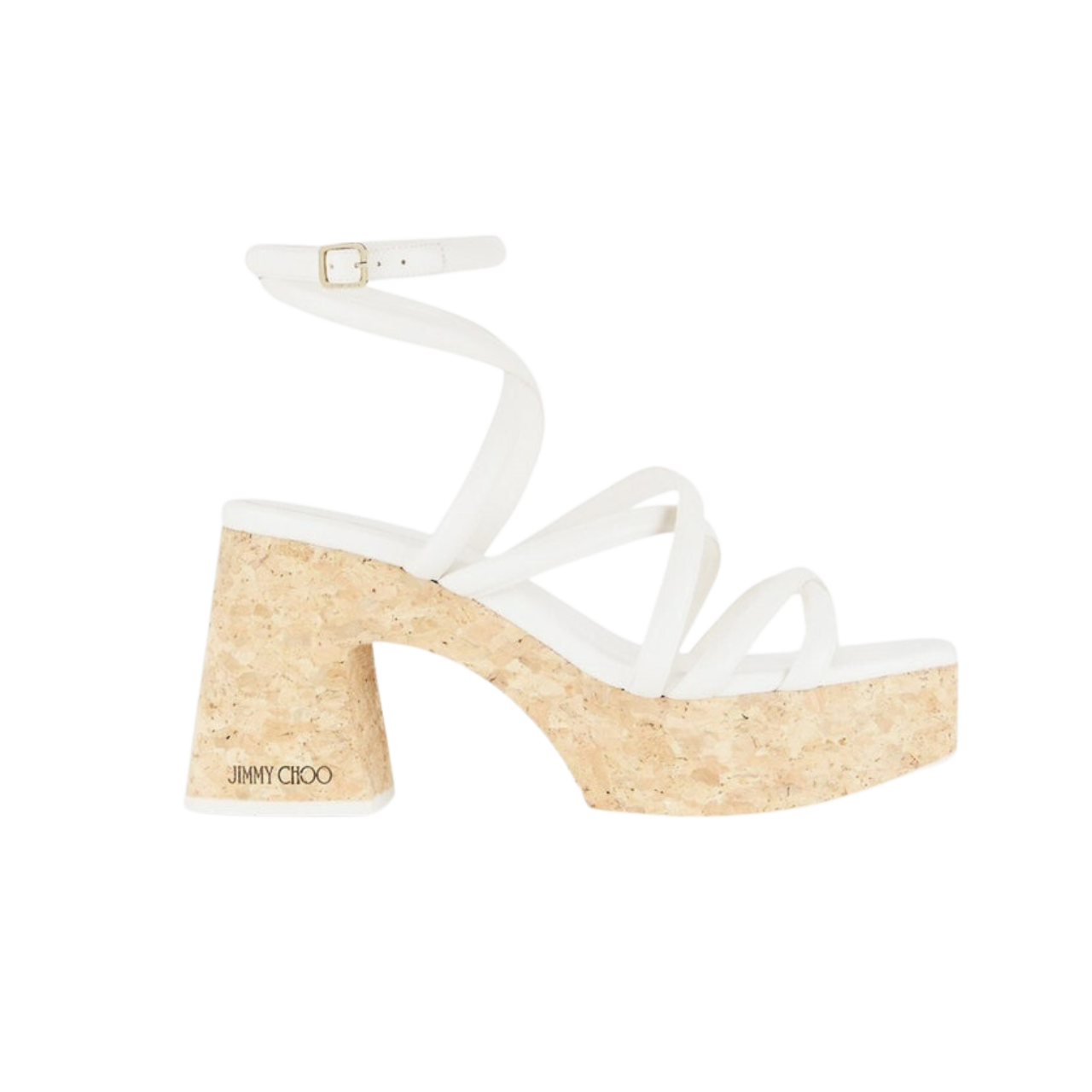 Jimmy Choo Cecelia 95mm leather & cork sandals