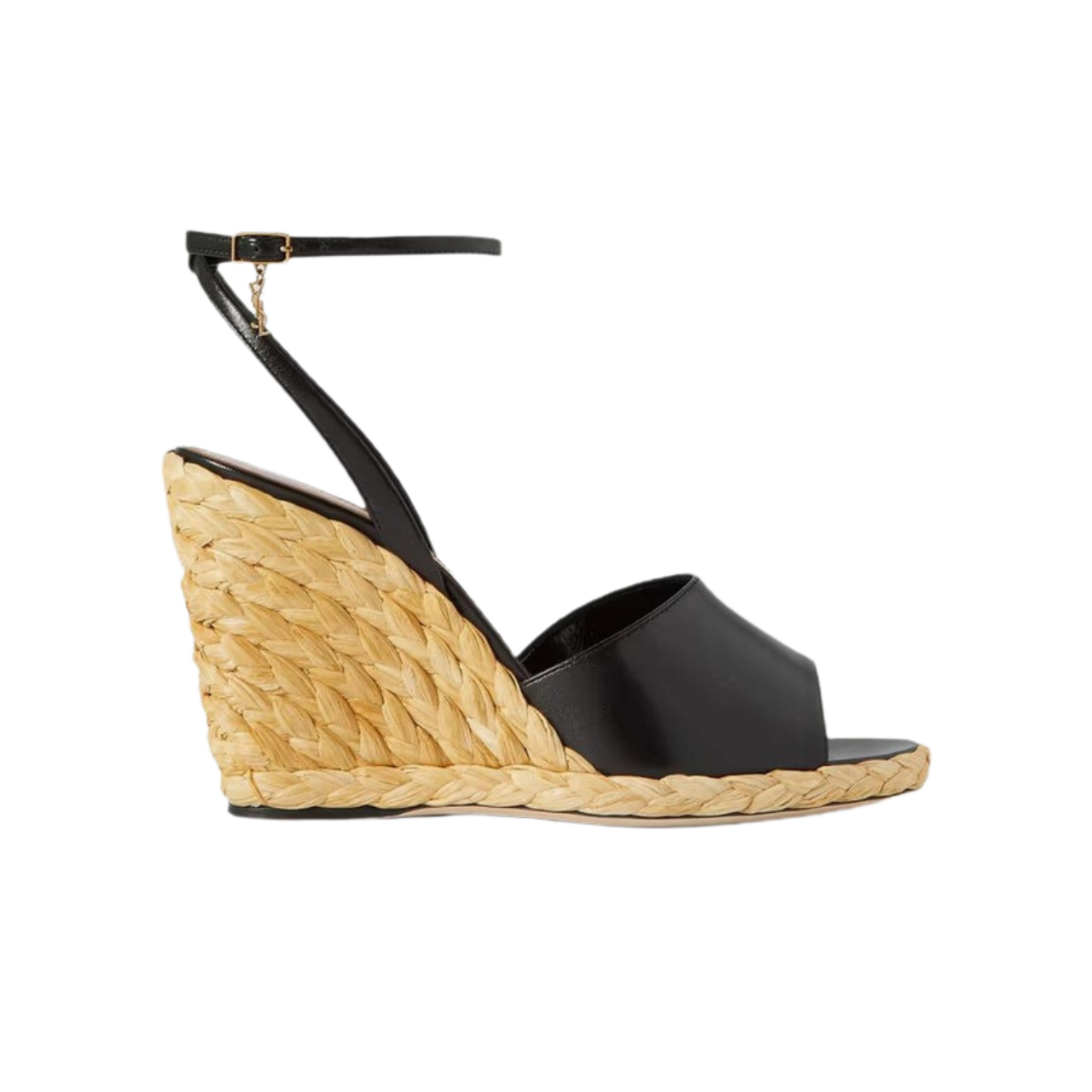 Saint Laurent Paloma leather espadrille wedge sandals