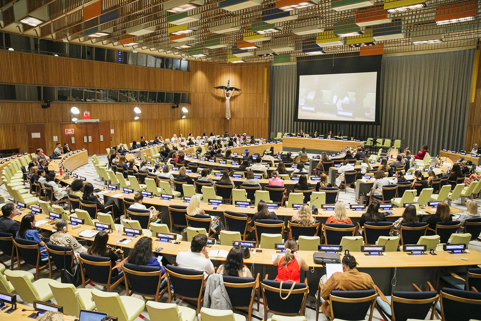 Attendees of the united nations conscious Fashion