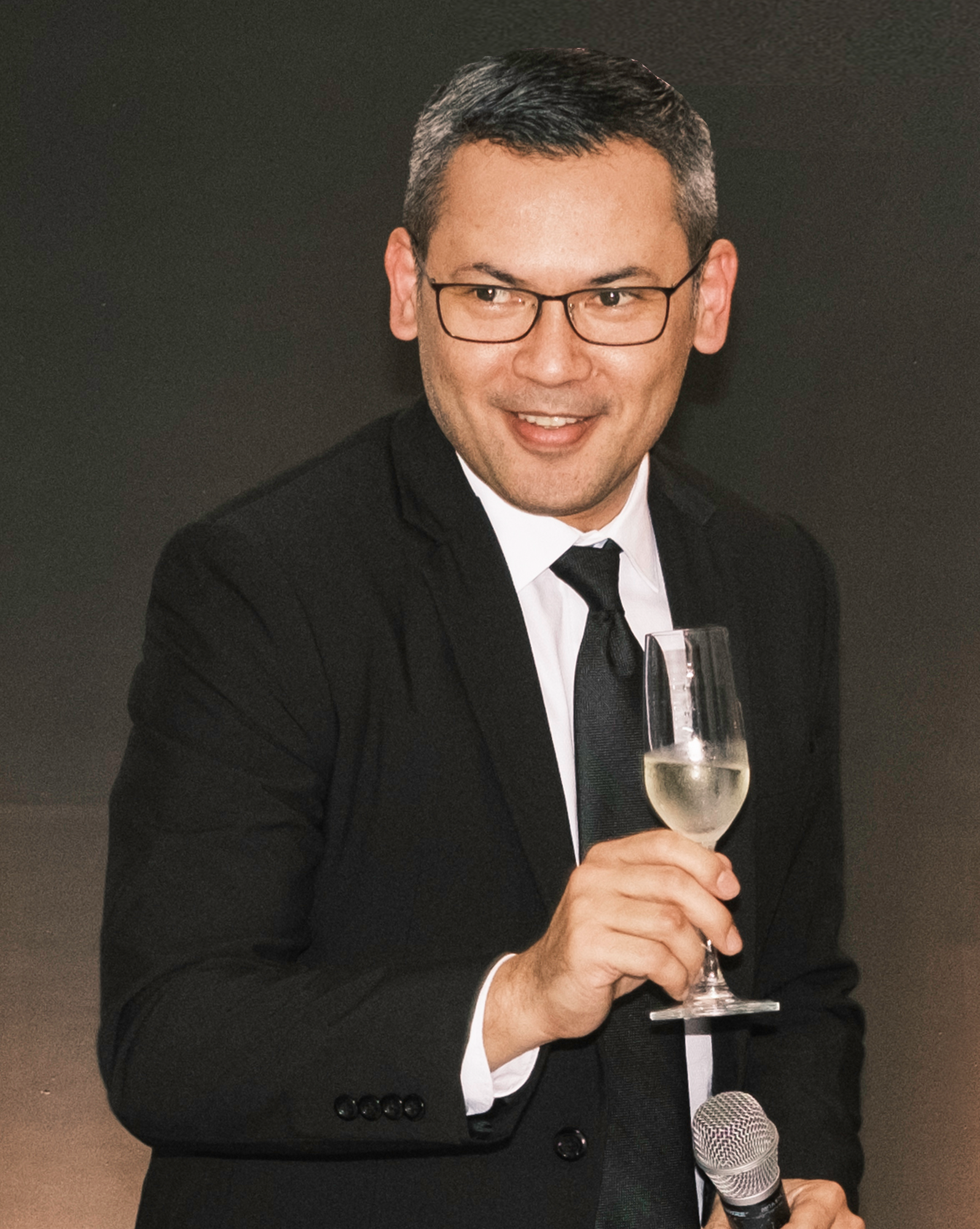 Blue Avelino at the Galaxy x Thom Browne Pre-launch event