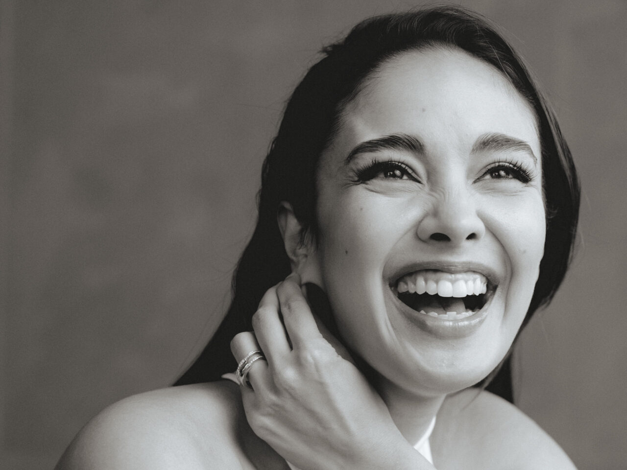 Megan Young laughing