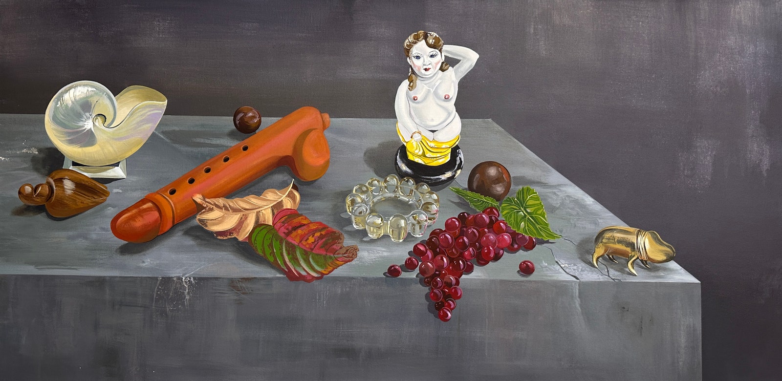 Dalton Gata, Muro del placer, 2023. Acrylic on linen Courtesy of Galería Agustina Ferreyra