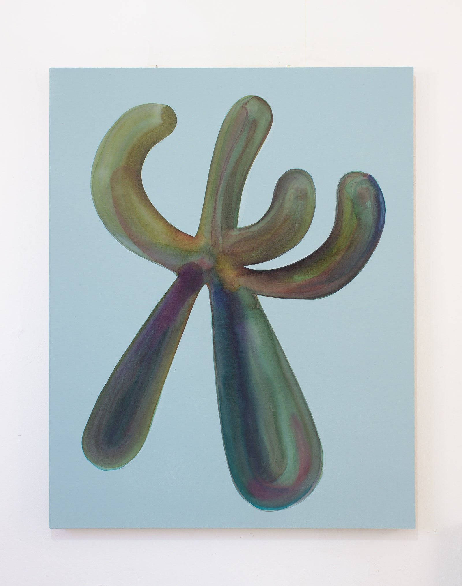 Elsa-Louise Manceaux, Alga Estrella, 2019. Acrylic gouache and ink on colored gessoed linen Photo: Courtesy of Pequod Co.