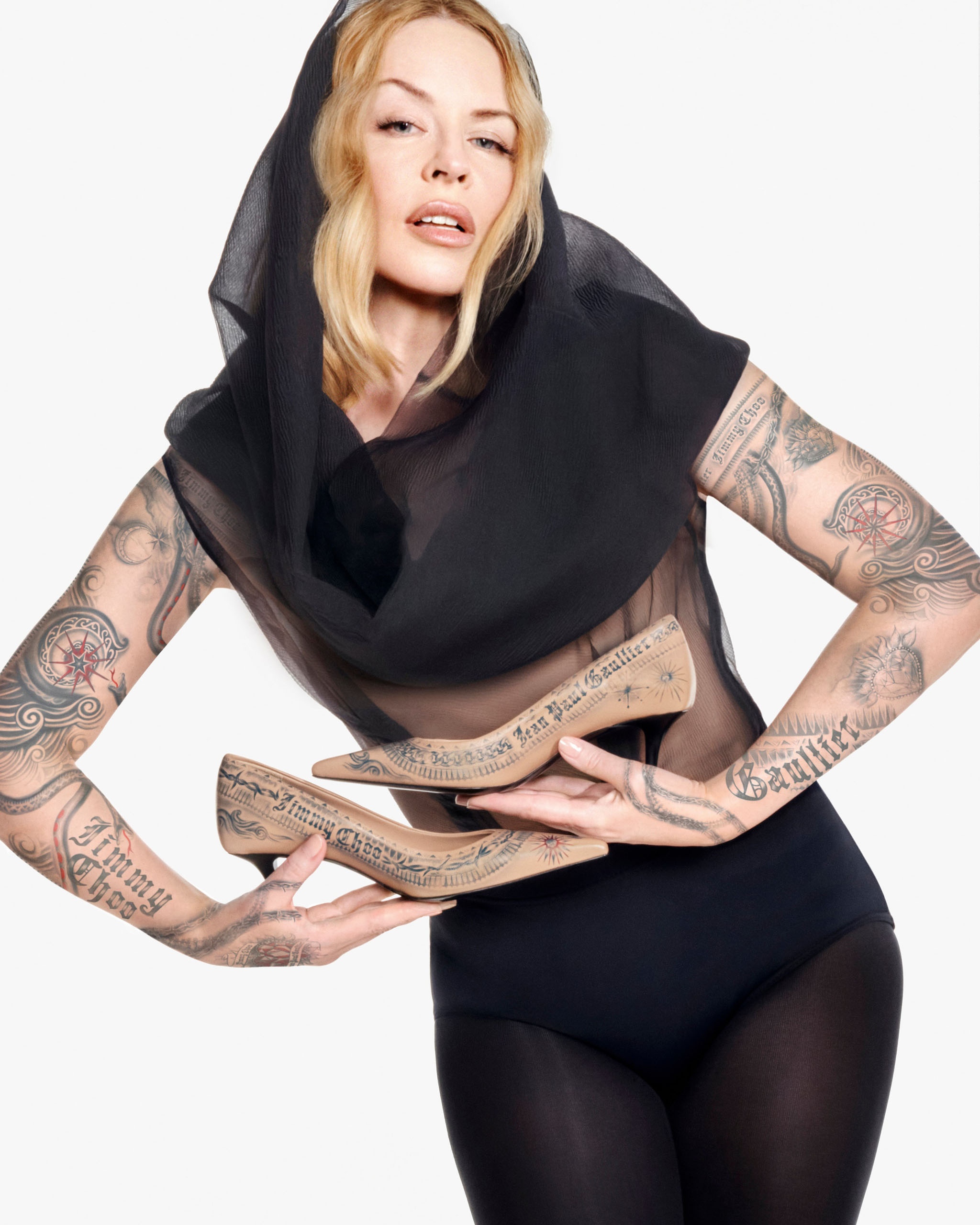 Icons Only: Kylie Fronts A Tongue-In-Cheek Collaboration From Jean Paul Gaultier And Jimmy Choo