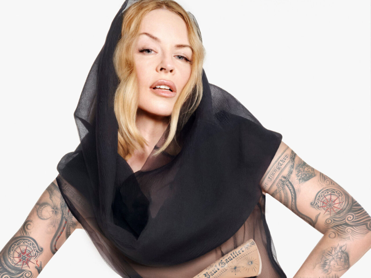 Icons Only: Kylie Fronts A Tongue-In-Cheek Collaboration From Jean Paul Gaultier And Jimmy Choo