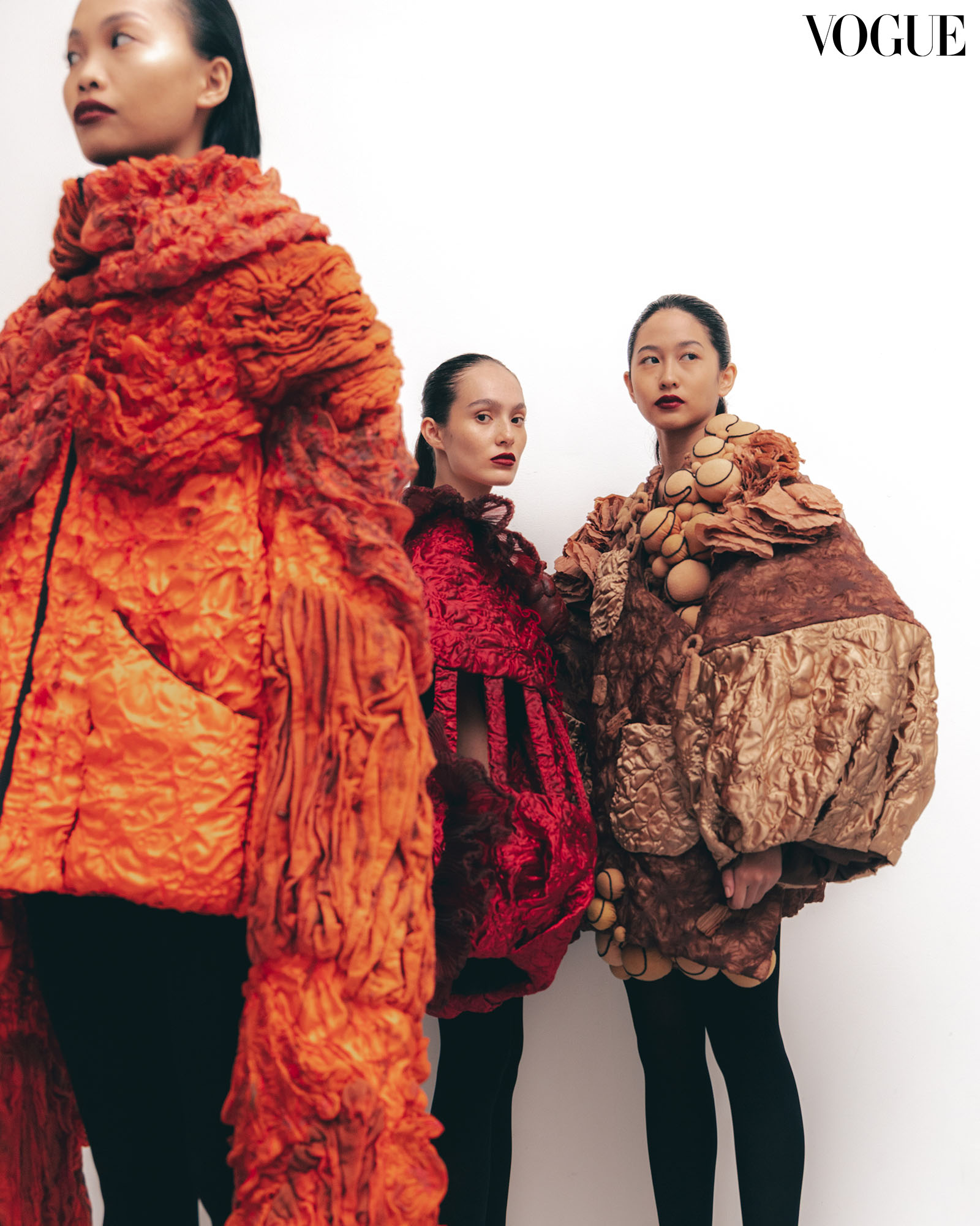 Ericka Celiz’s avant-garde fashion designs.