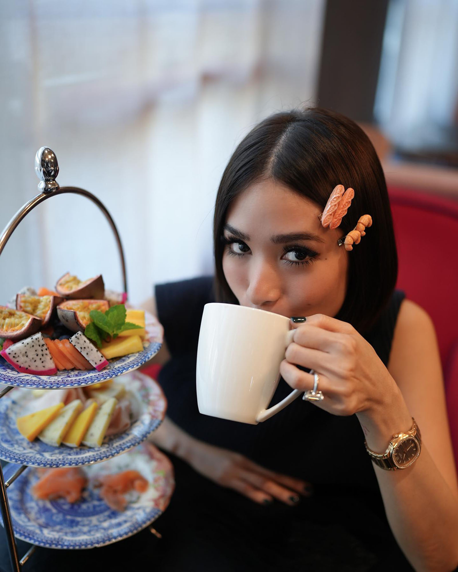 Heart Evangelista at Palazzo Cornalia in Milan.