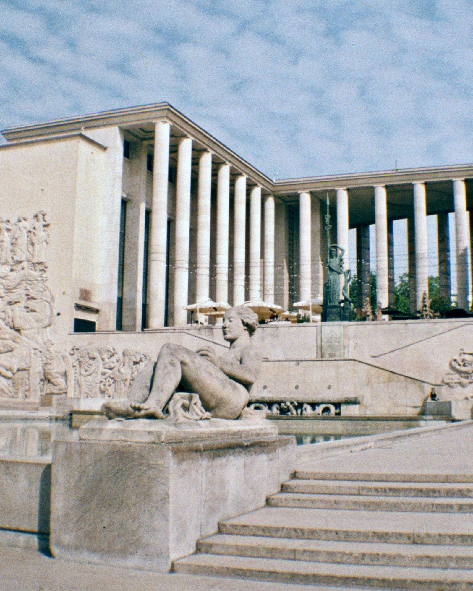 Outside Palais de Tokyo.