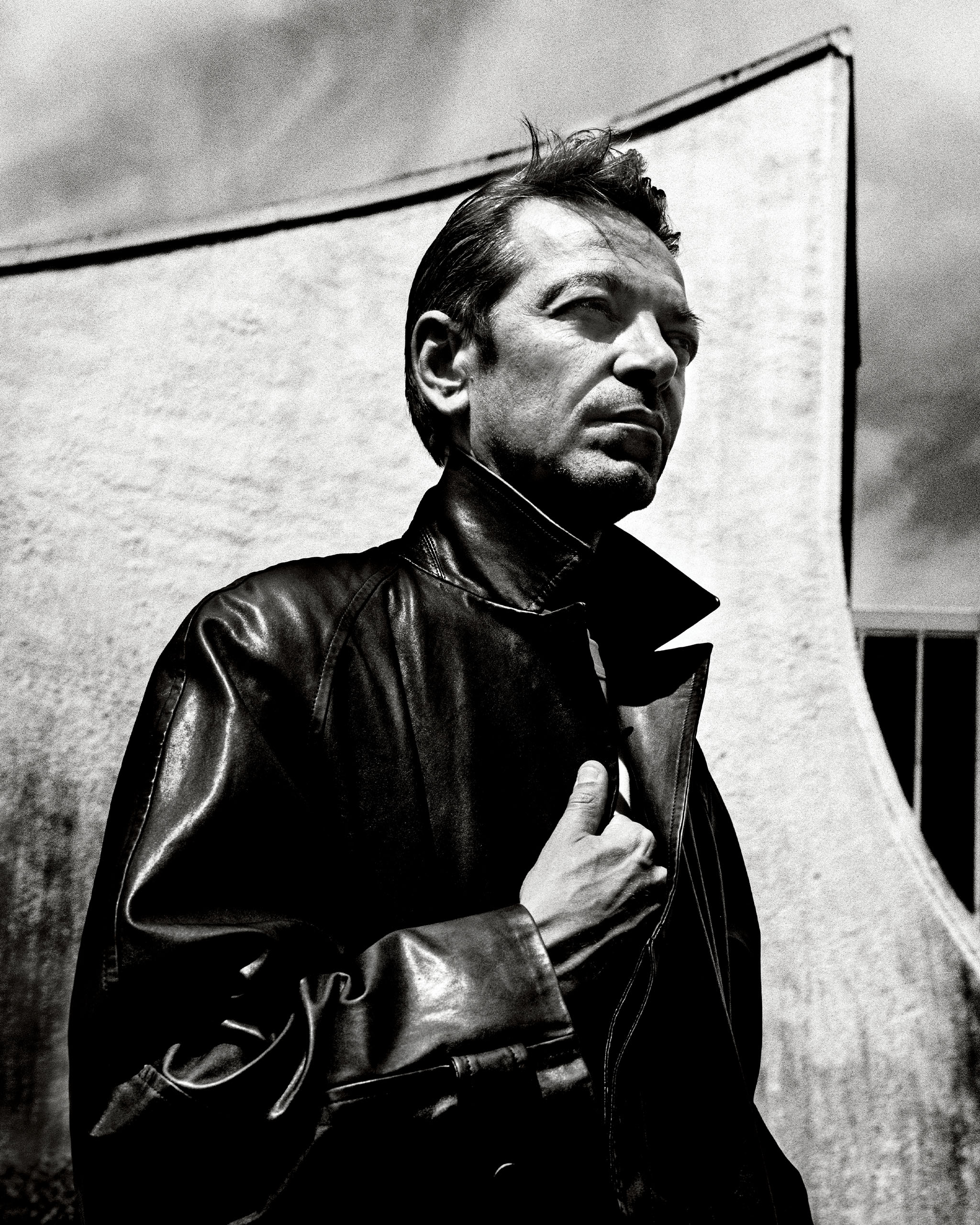 Black and white photo of Pieter Mulier