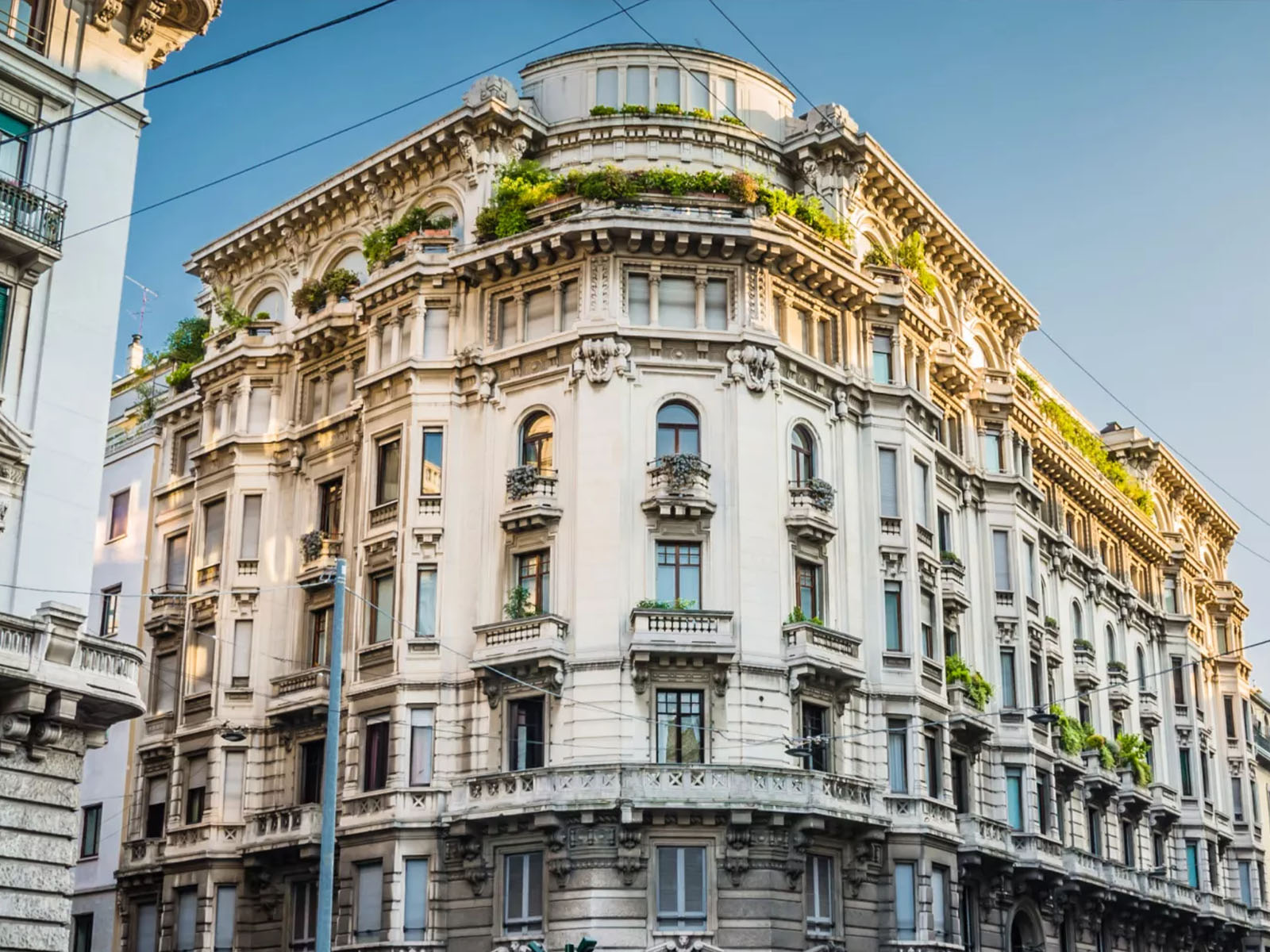 A building at Corso Venezia.