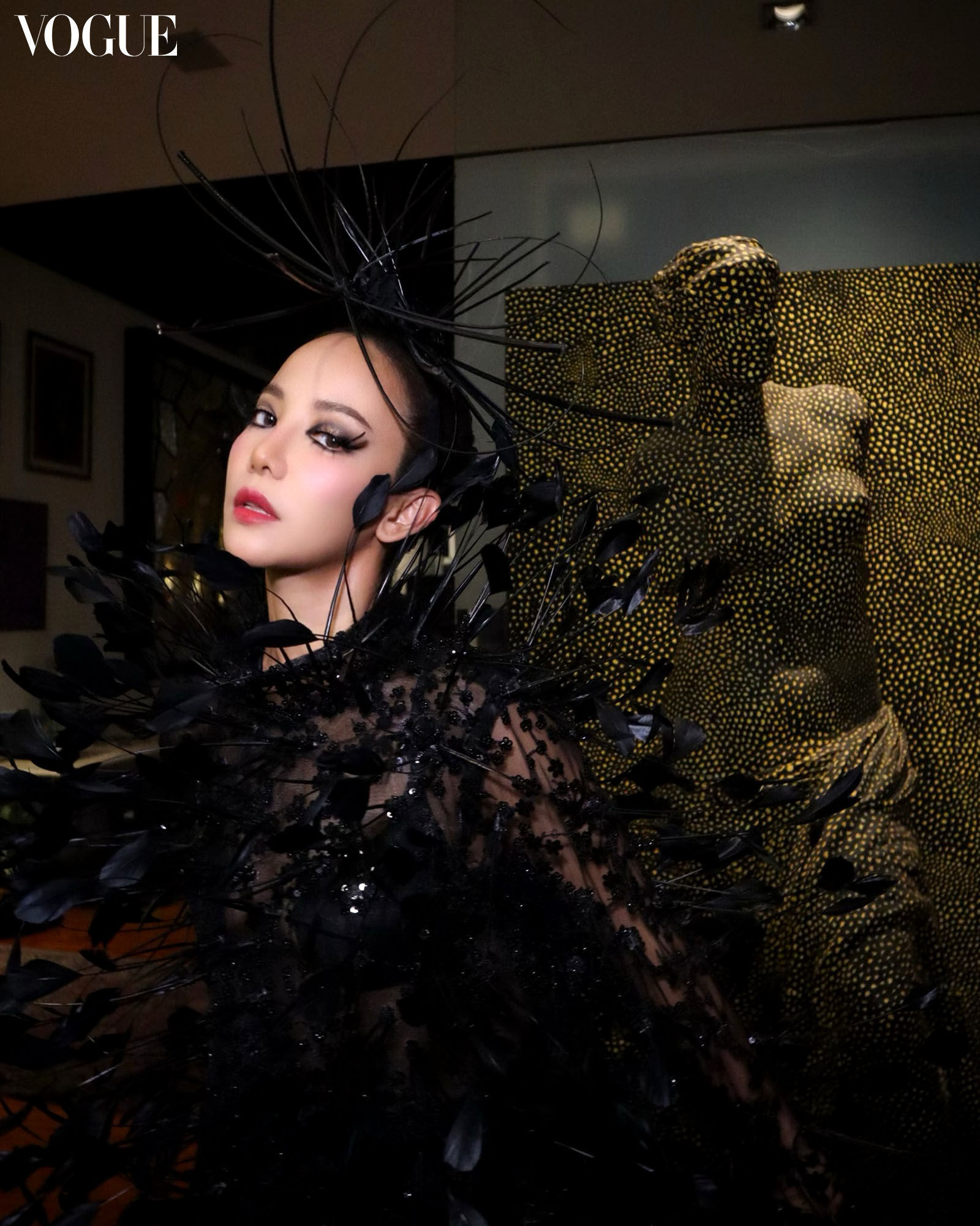 Fiona Xie&rsquo;s makeup look for the 2023 Opulence Ball.