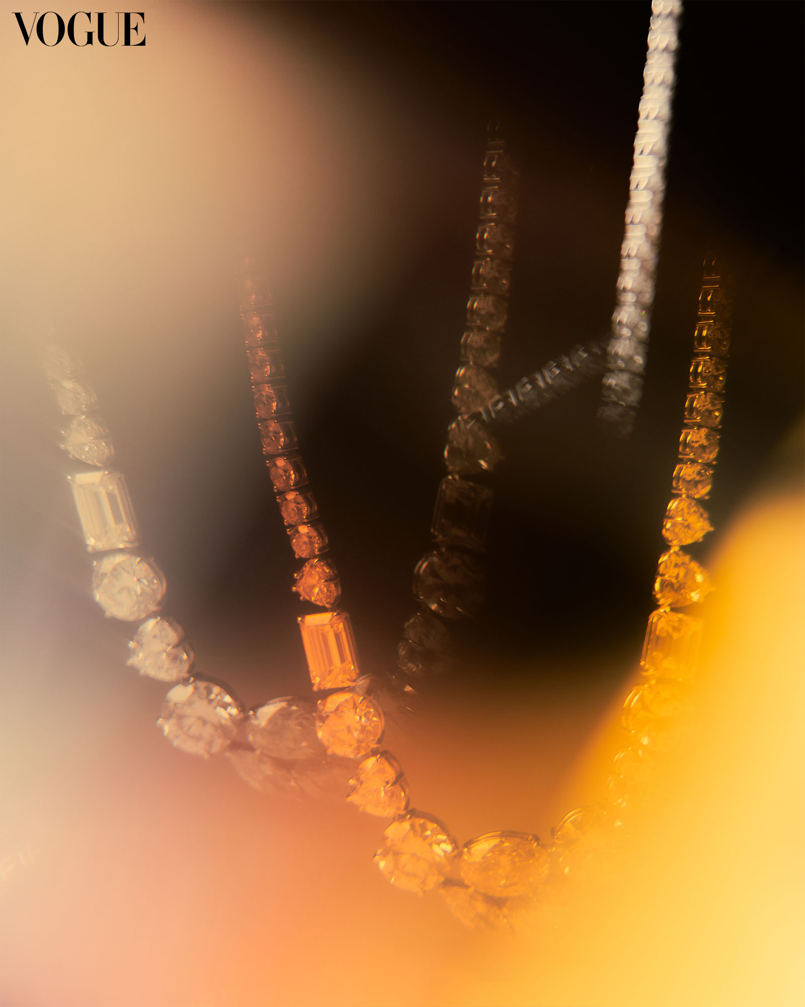 Details of Heart Evangelista’s custom diamond necklace.