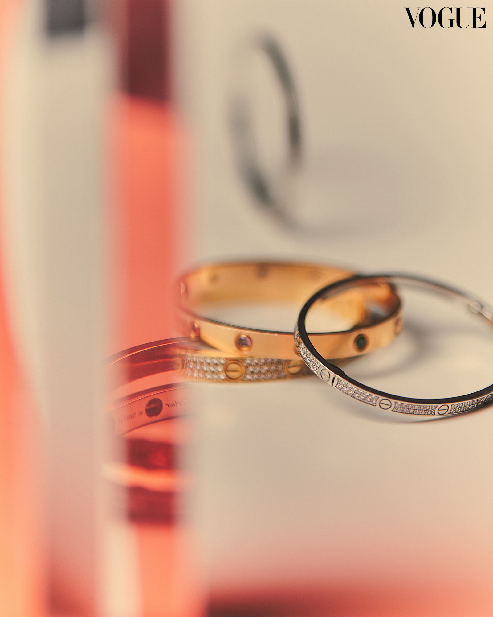 Heart Evangelista’s Cartier LOVE bracelets.