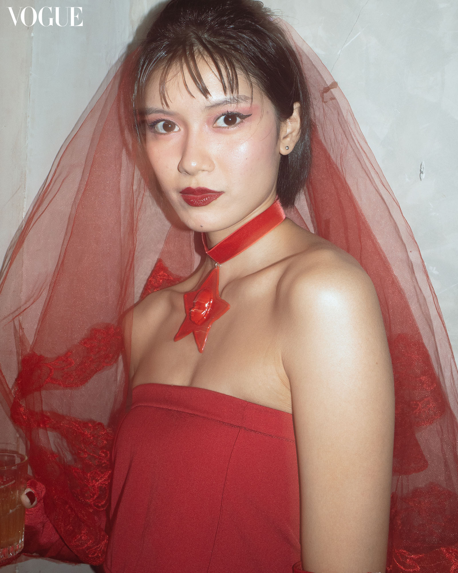 Artist Maxine Frias at Apotheka’s Church Halloween event.