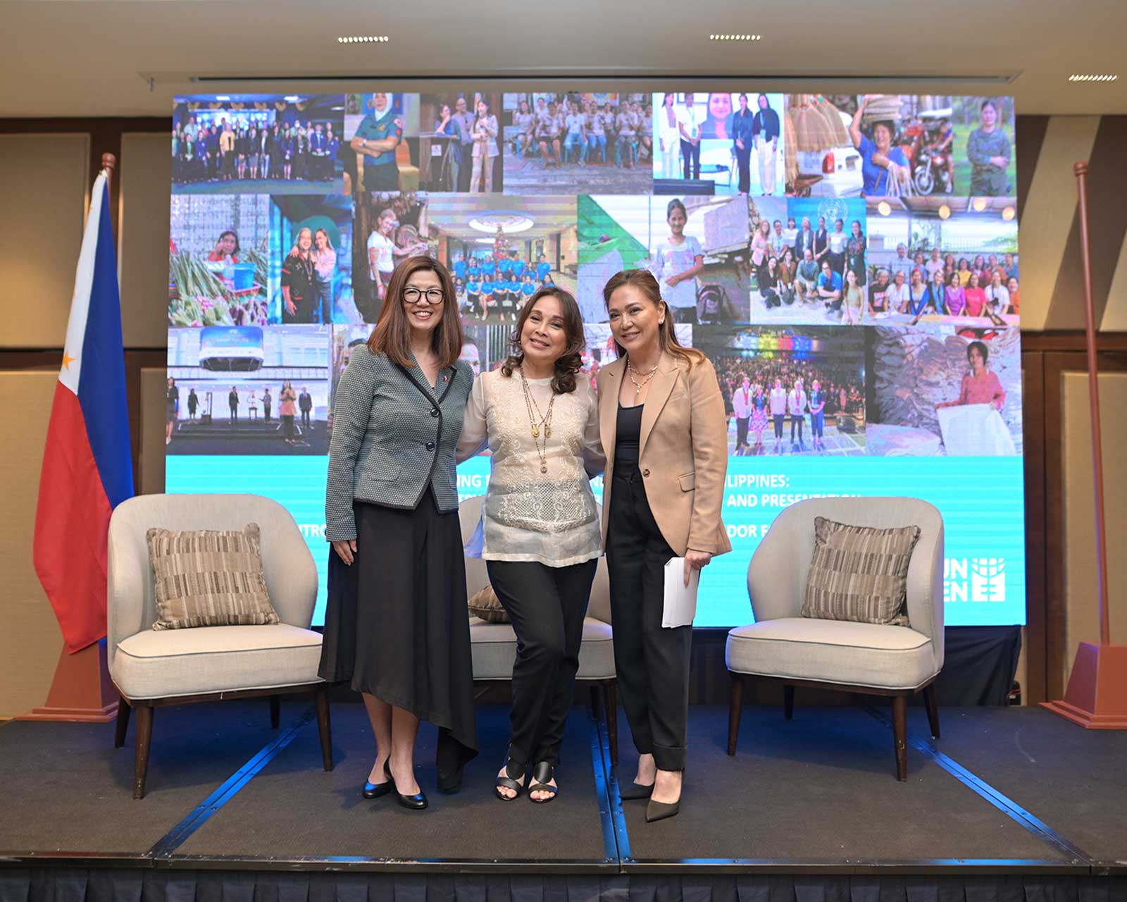 Loren Legarda and Karen Davila