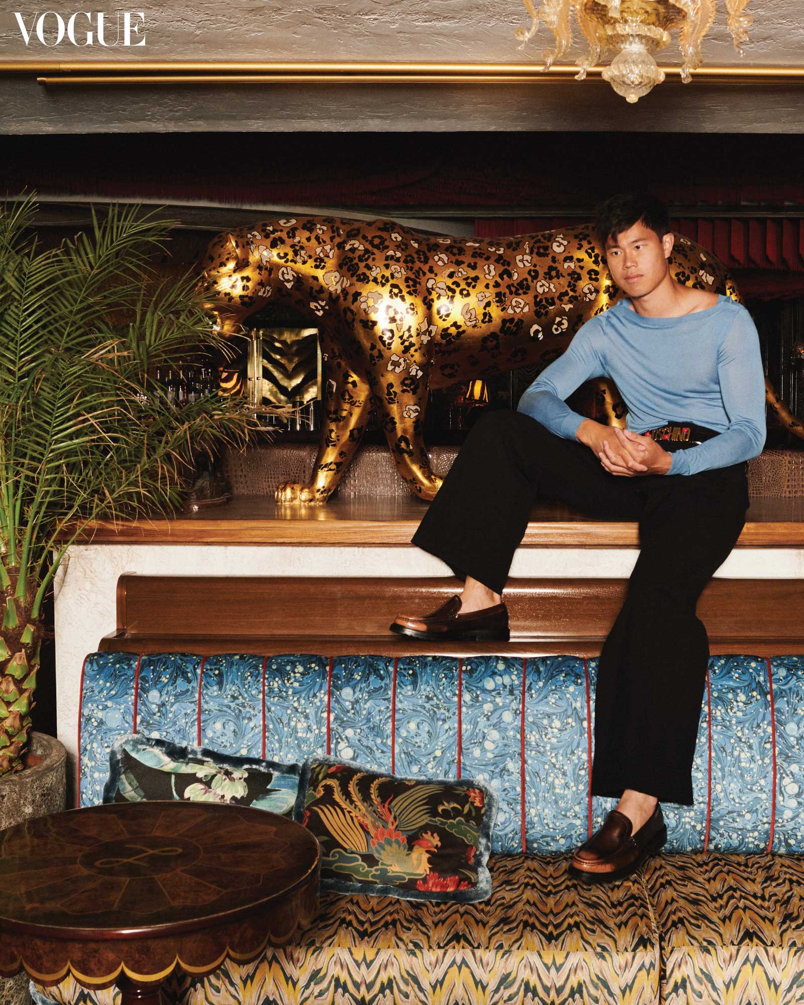 EJ Obiena in the The Lafayette Hotel San Diego. Vogue Philippines