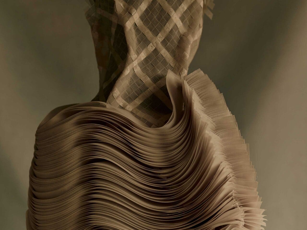 Ivarluski Aseron Banig Gown Waves Details