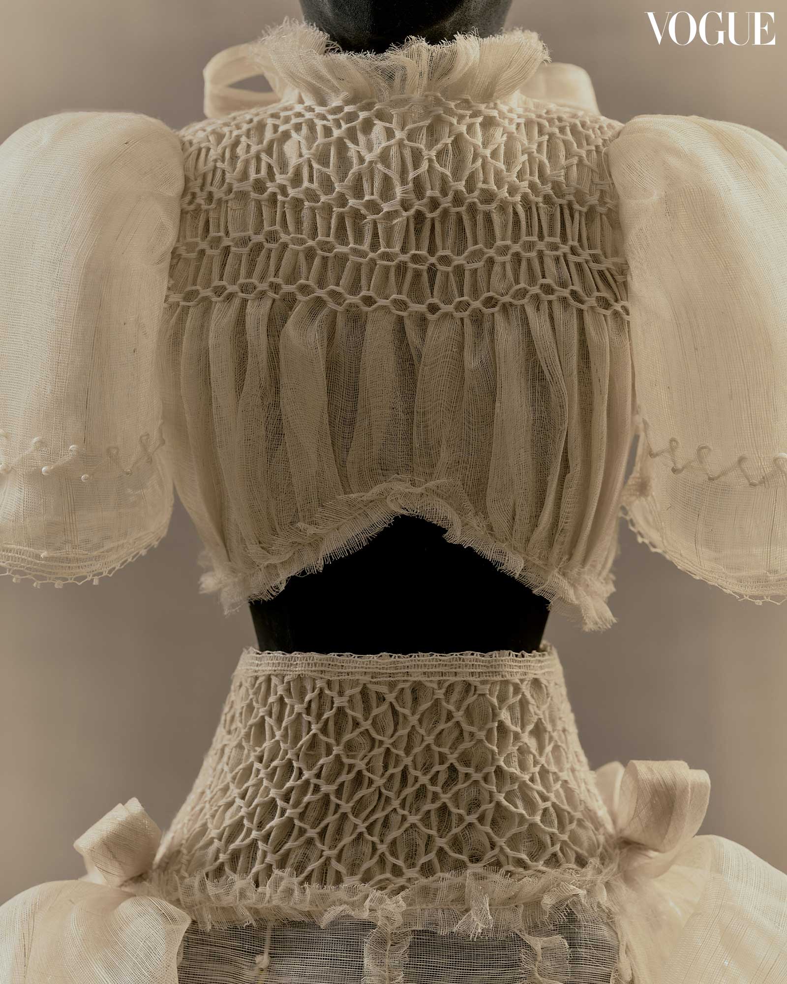 Vania Romoff Viring Grandmother crop blouse and waist skirt