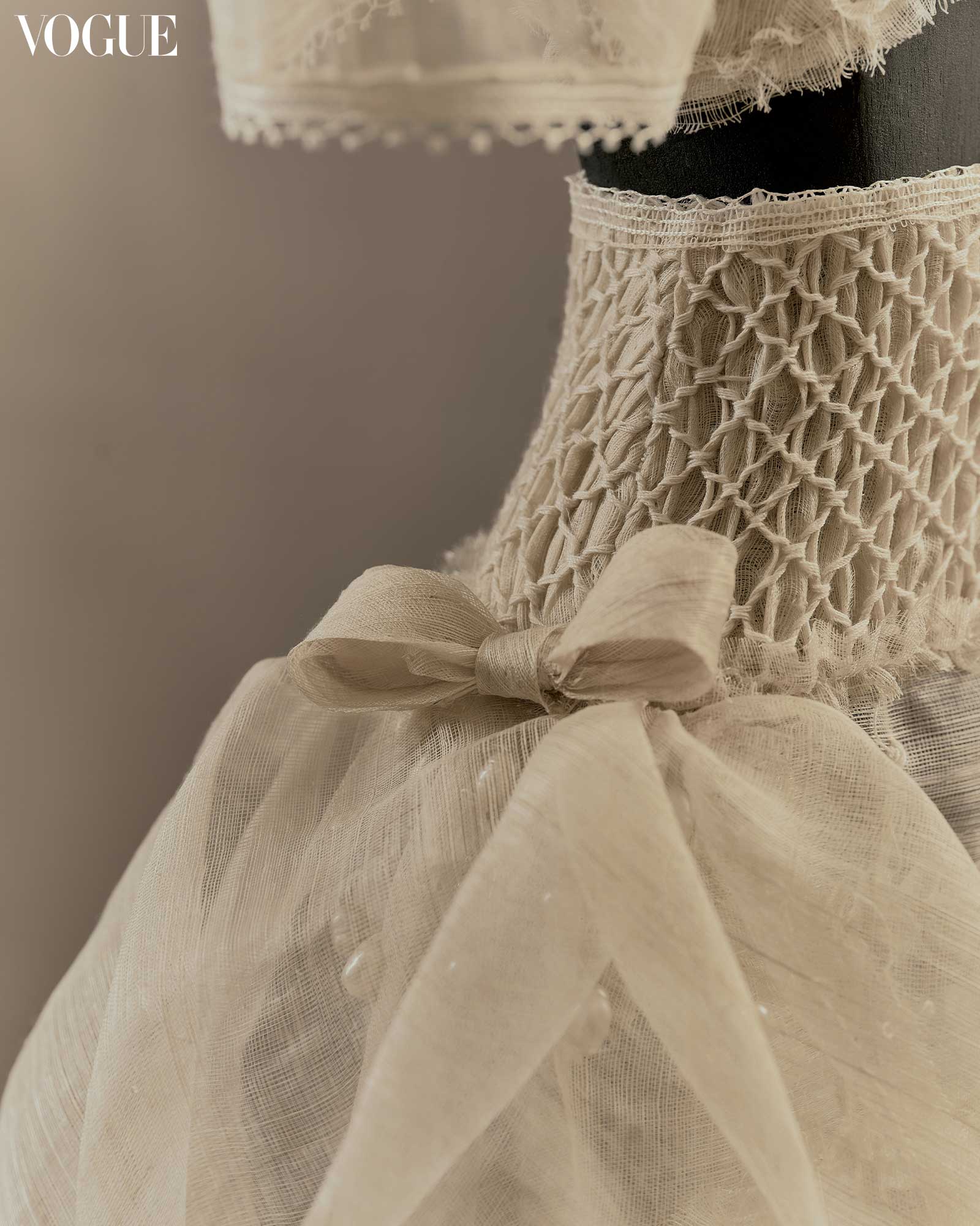 Vania Romoff piña ribbon puff skirt