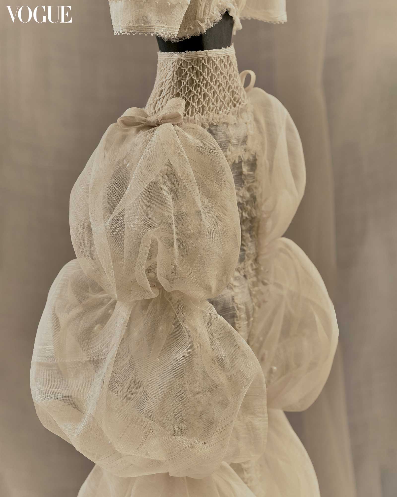 Vania Romoff piña ribbon puff skirt