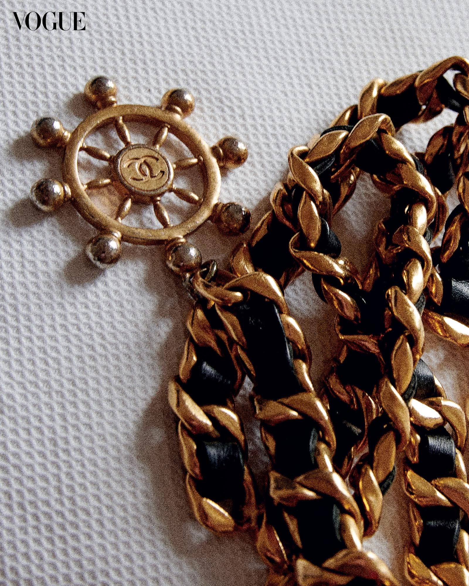 Monet Recio Schemm vintage Chanel gold chains Vogue Philippines