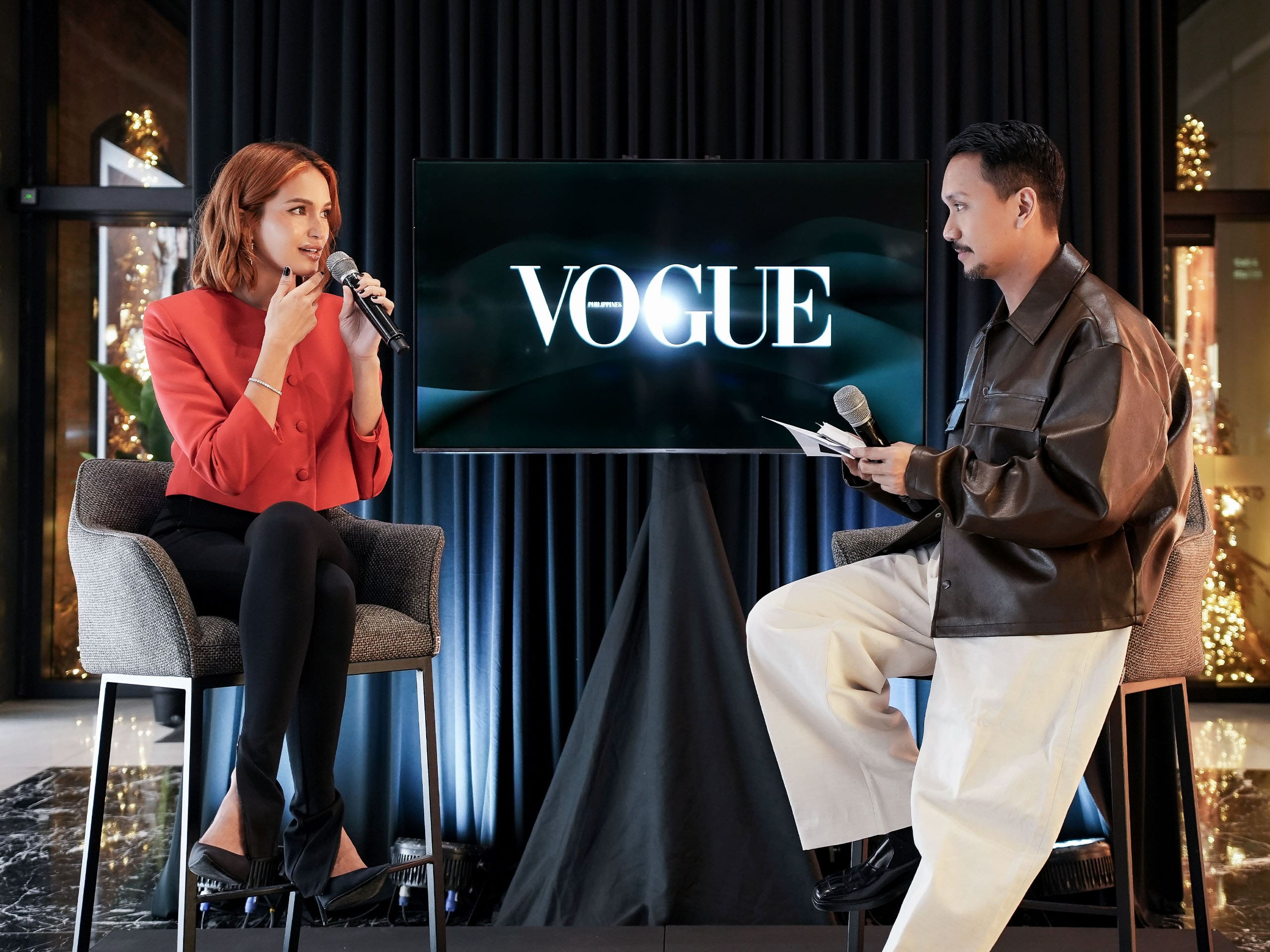 sarah lahbati and david milan in mastercards fashion night out | vogue philippines