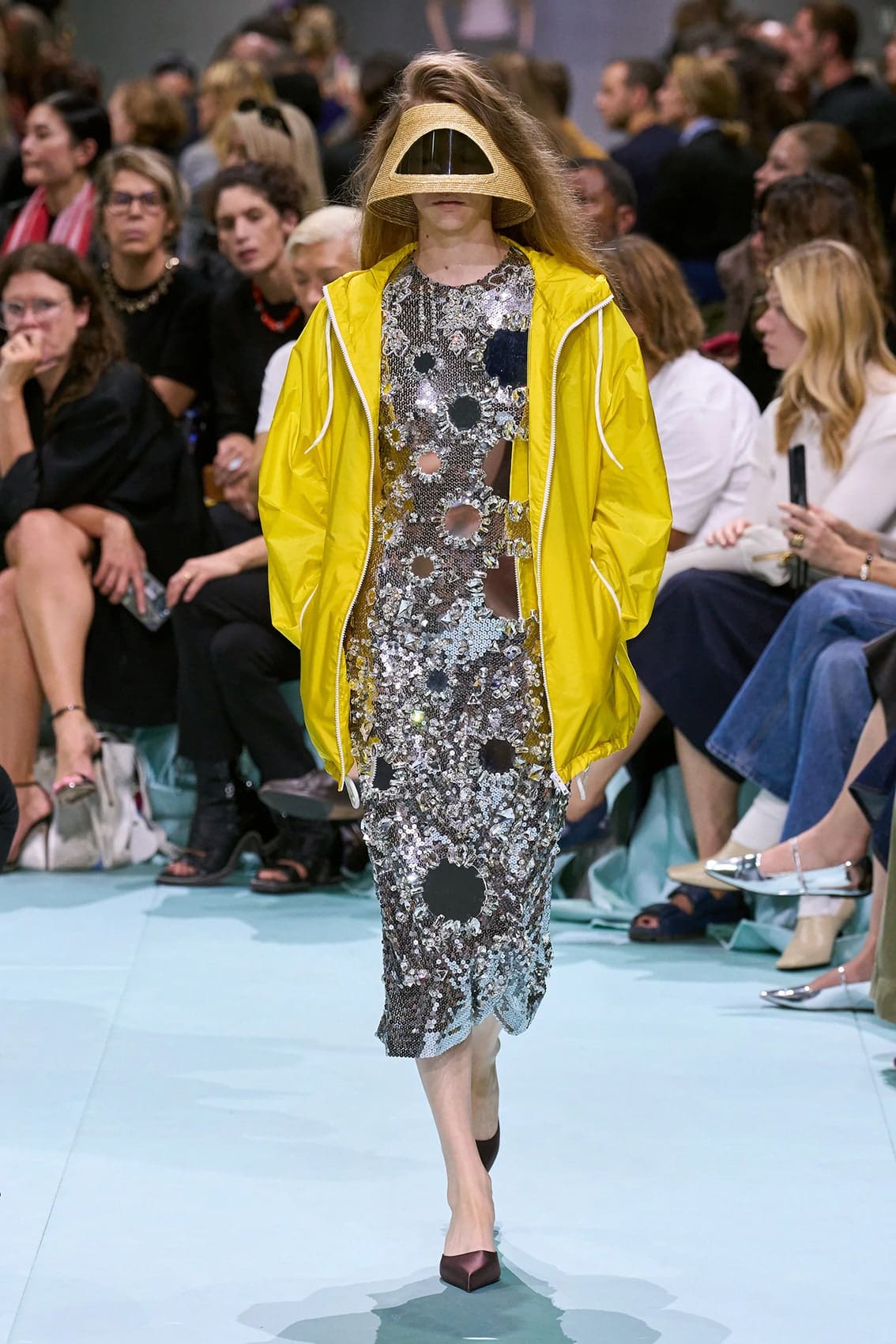 Look 45 from Raf Simons and Miuccia Prada SS25 Collection.