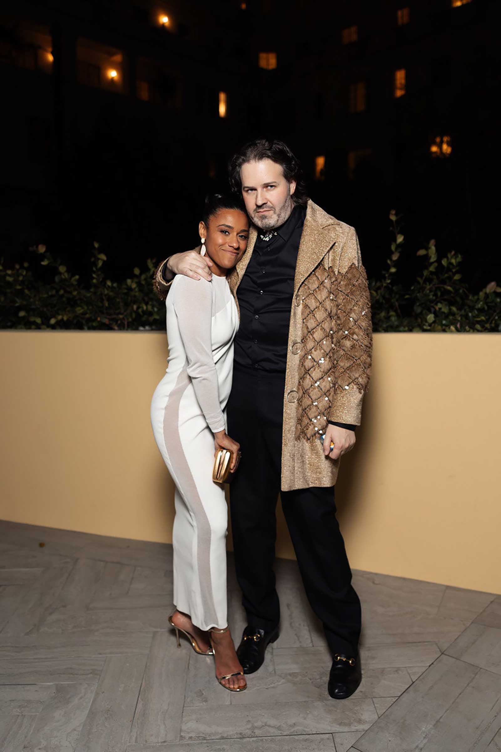 A photo of Ariana Debose and Michael Braun.