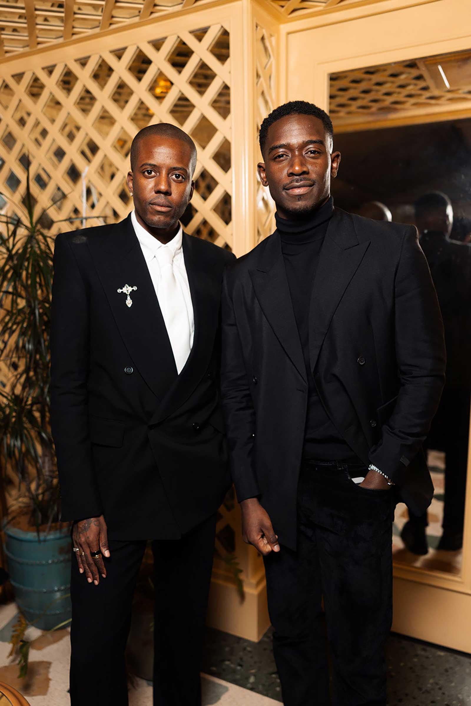 A photo of Vas J. Morgan and Damson Idris.