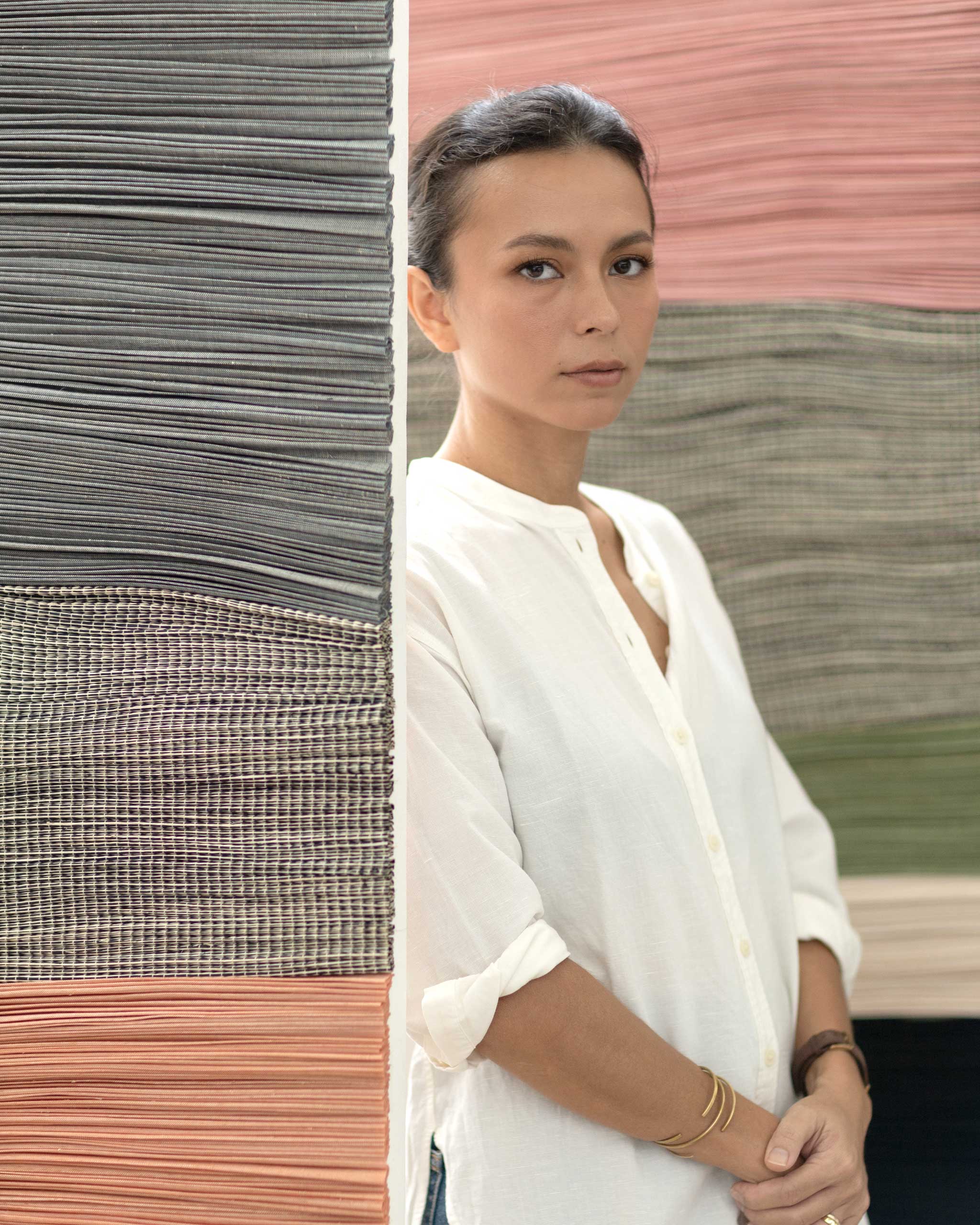 Portrait of French-Filipina artist Olivia d'Aboville.