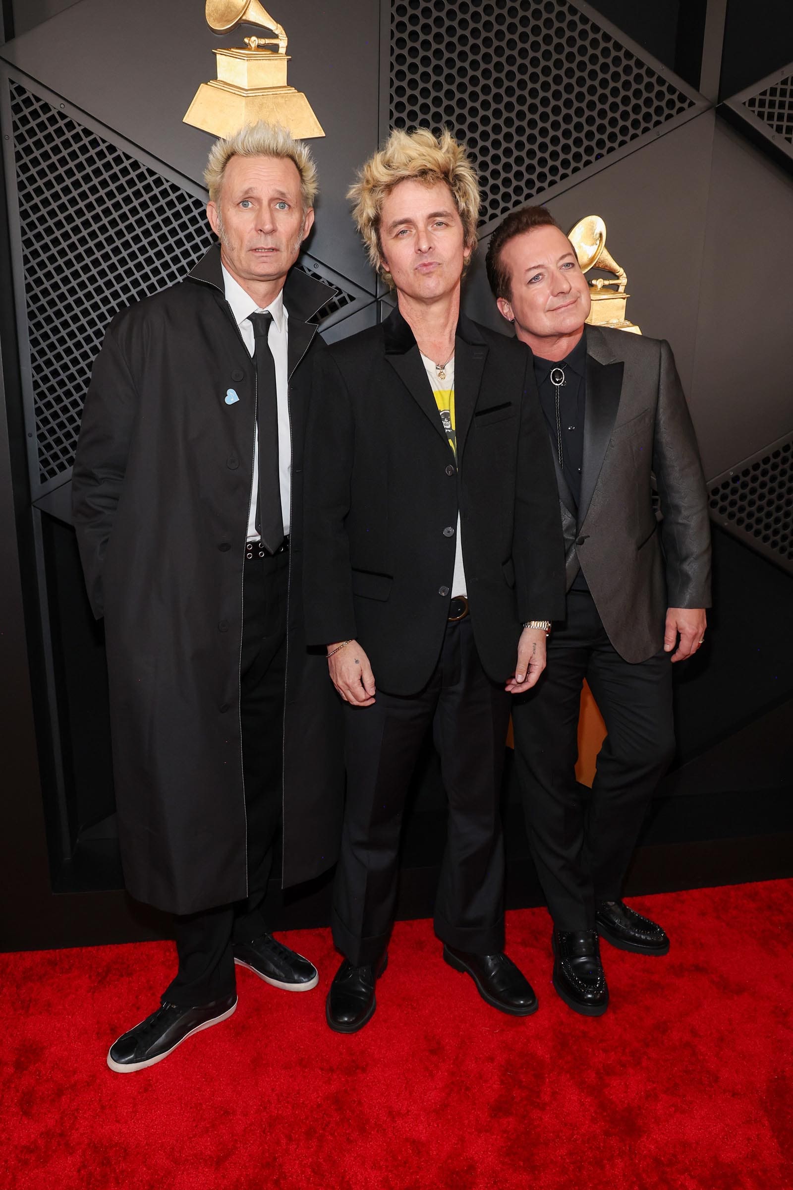 Mike Drint, Billie Joe Armstrong, and Tré Cool