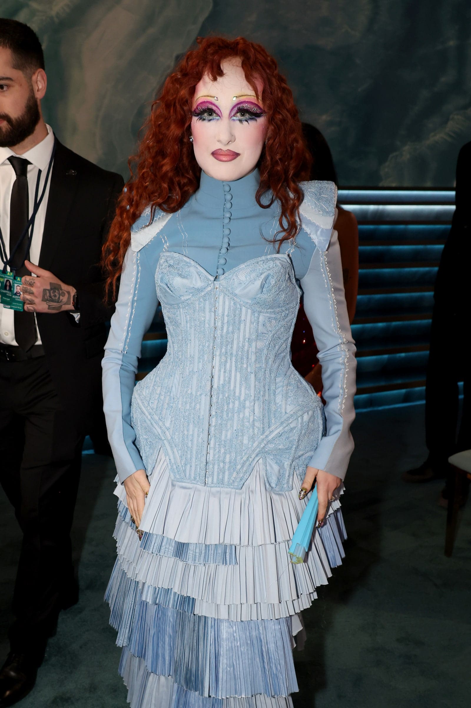 Chappell Roan wearing Thom Browne fall 2024 couture to the 2025 Grammy Awards