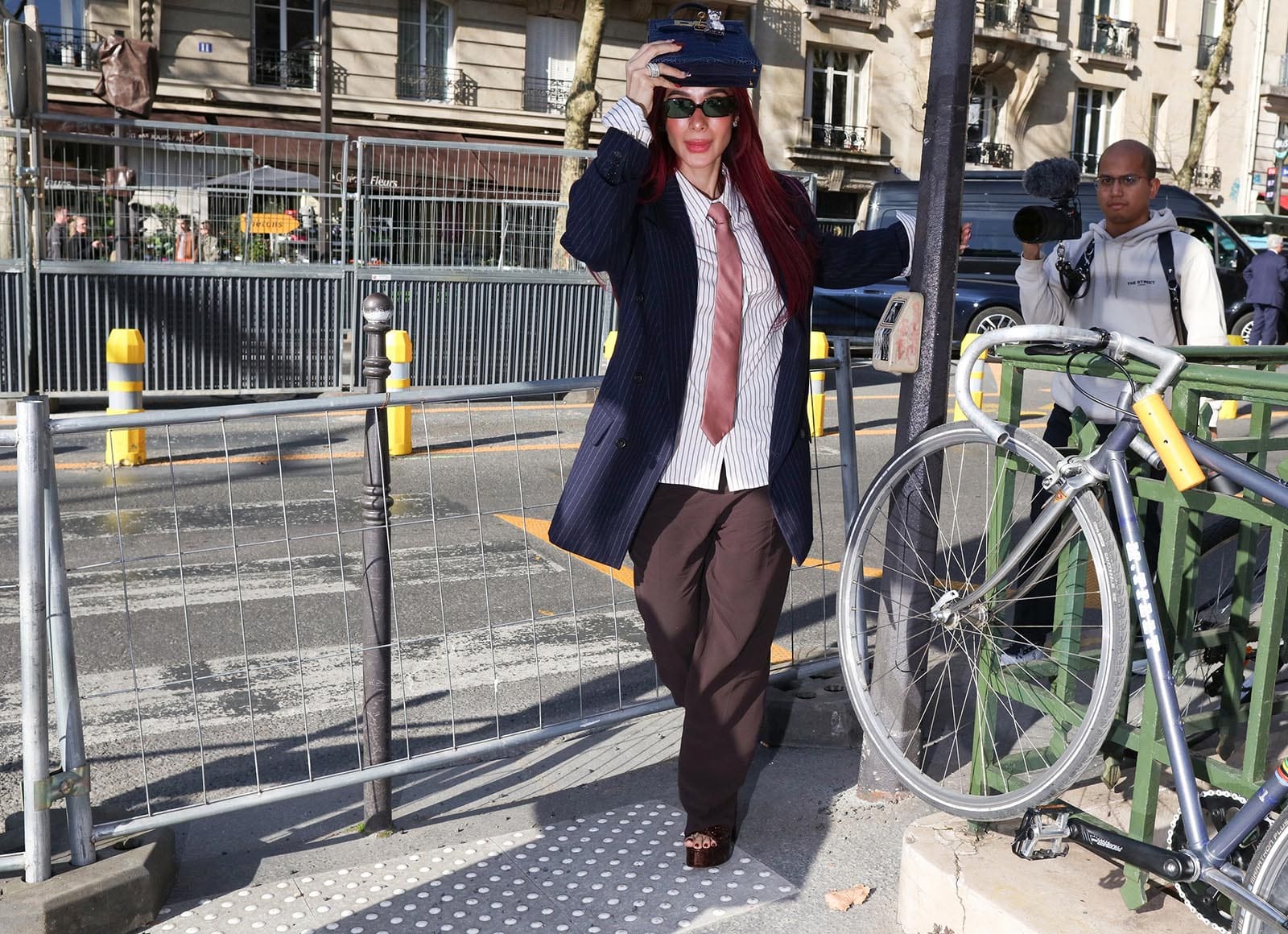 Paris Fashion Week Street Style Fall 2025 Heart Evangelista