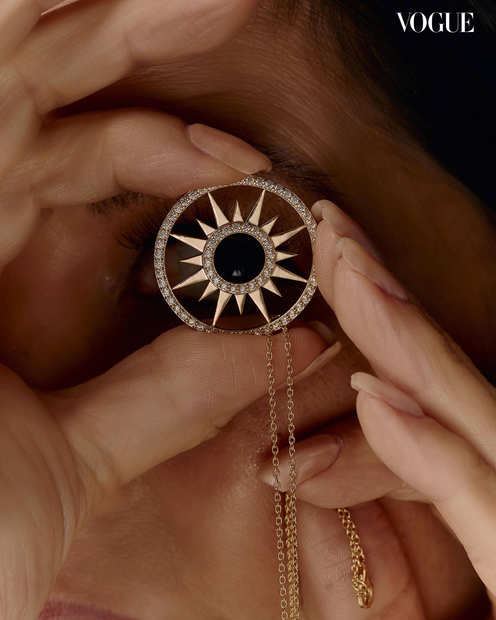 Jenny Syquia around the sun pendant