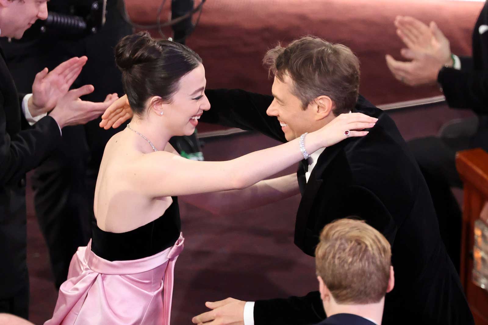 Mikey Madison and Sean Baker