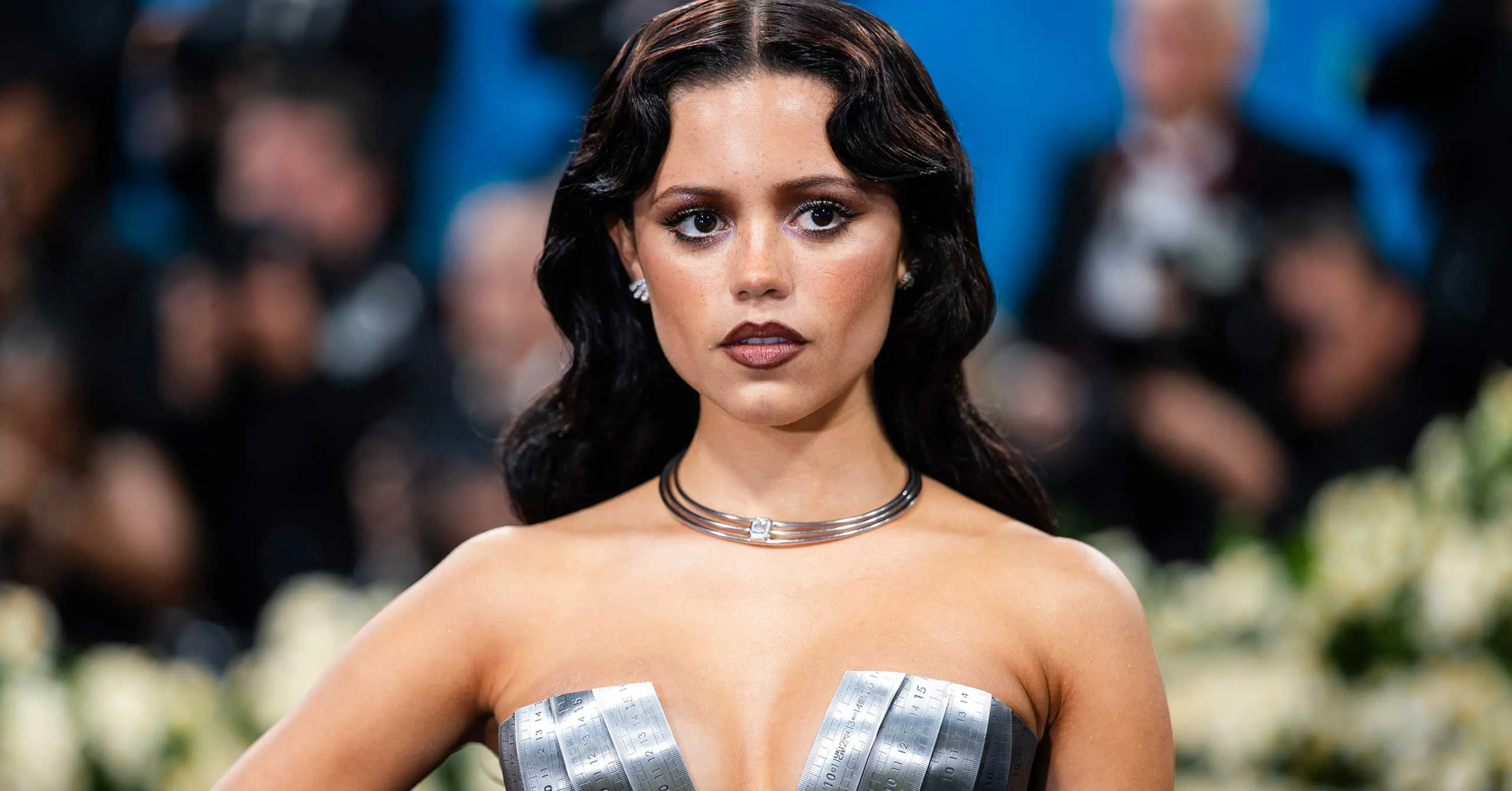 jenna ortega met gala dress designer Jenna Ortega Wore a Dress Made of Rulers at the 2025 Met Gala