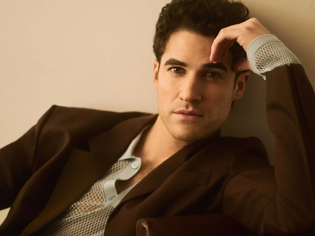 Darren Criss for vogue philippines white suit