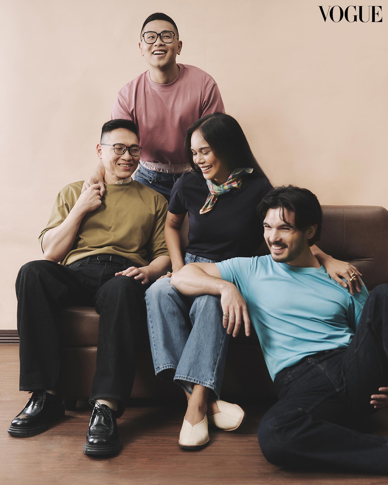 Jammu Francisco, Baus Rufo, Dani Mortel, and Josh Colet in Uniqlo