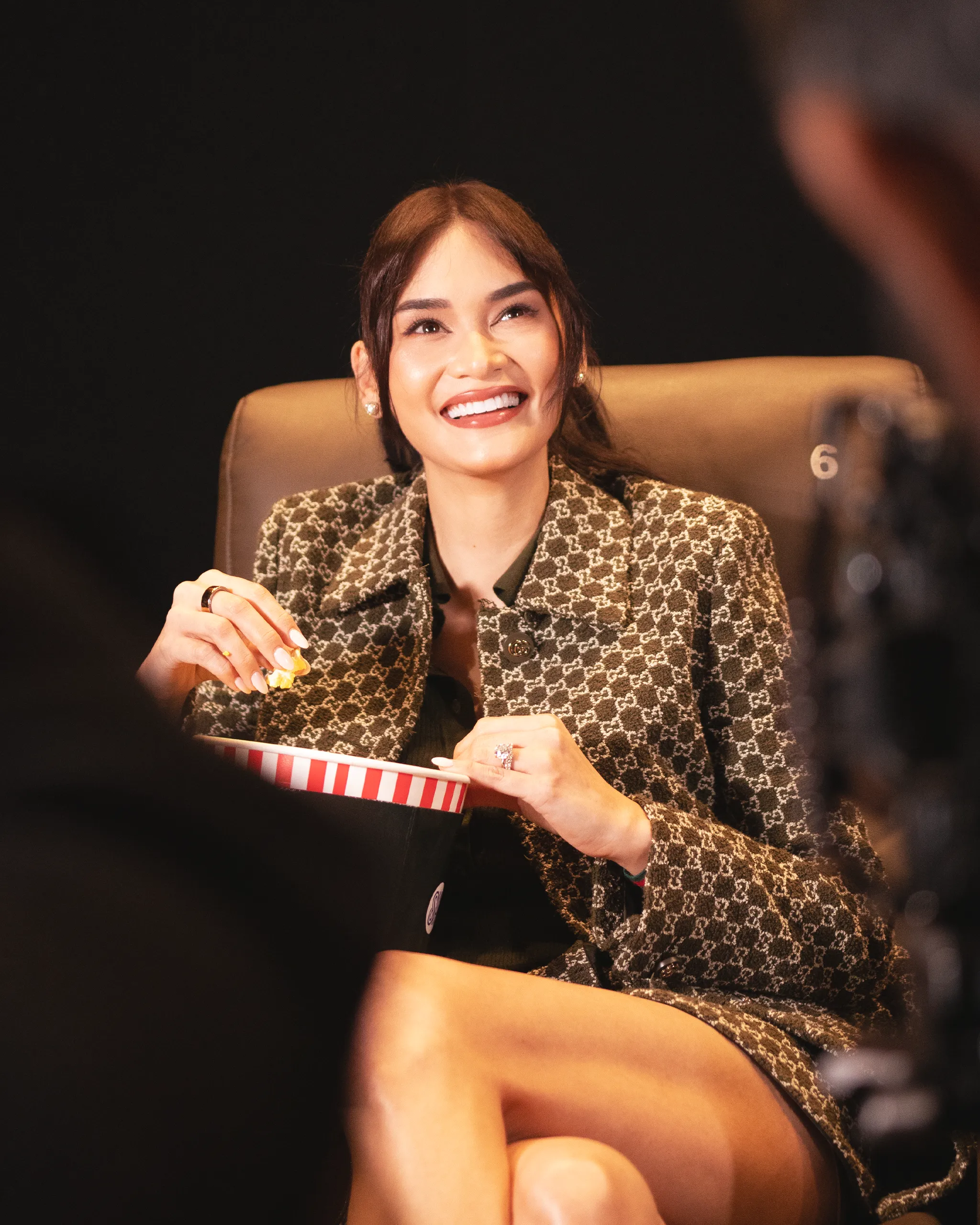 Pia Jauncey watching the The Devil Wears Prada 2 at the special block screening hosted by Vogue Philippines